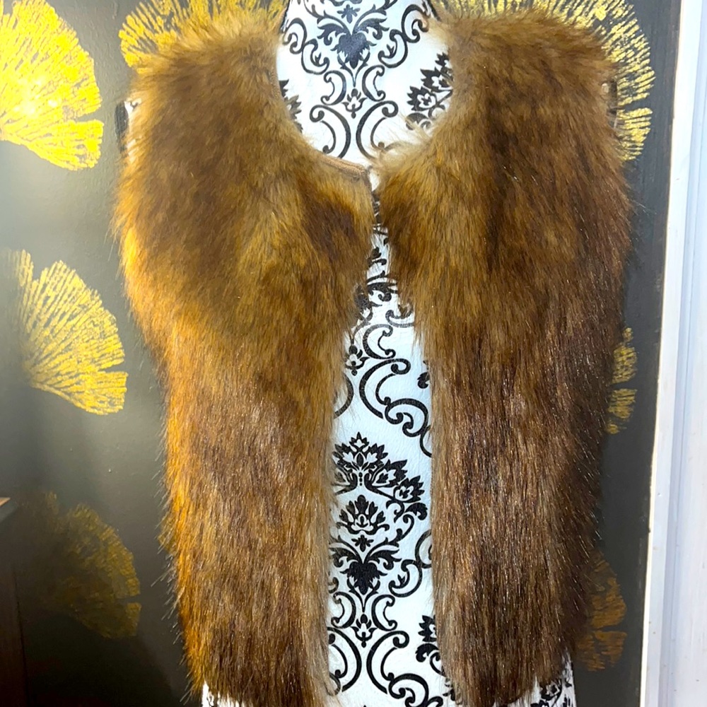 Faux fur vest